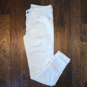 Zara High Rise Ankle Skinny jeans - White Size 06